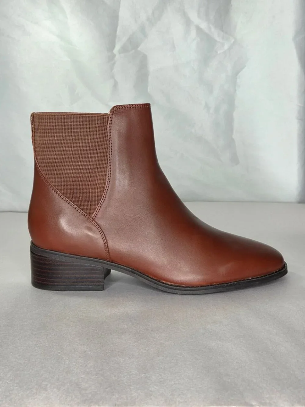 Rockport Piper Dress Booties (Dark Natural Leather) - Size 9.5 W
